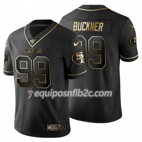 Camiseta Hombre NFL San Francisco 49ers DeForest Buckner 99 Nike Negro Golden Edition
